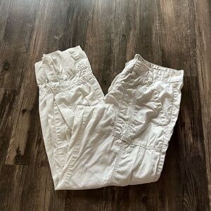 Calvin Klein White Cargo Style Pants